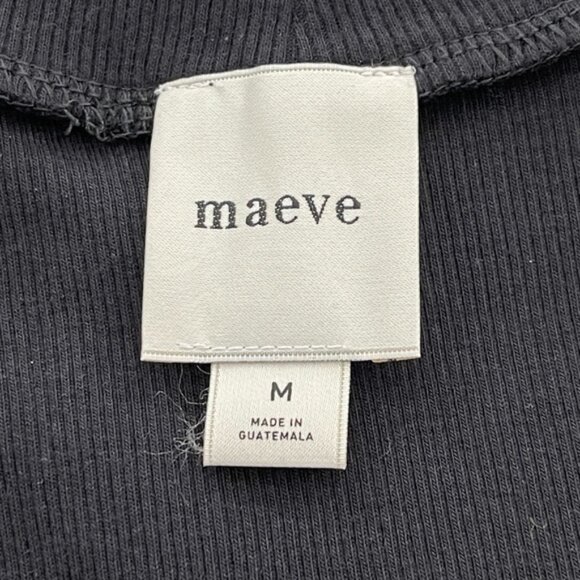 Black Anthropologie Maeve Women's Ribbed Halter Turtleneck Tank Top - Picture 4 of 9